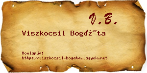 Viszkocsil Bogáta névjegykártya
